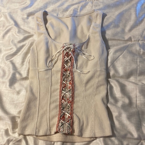 Tops - 90s velvet corset top size small